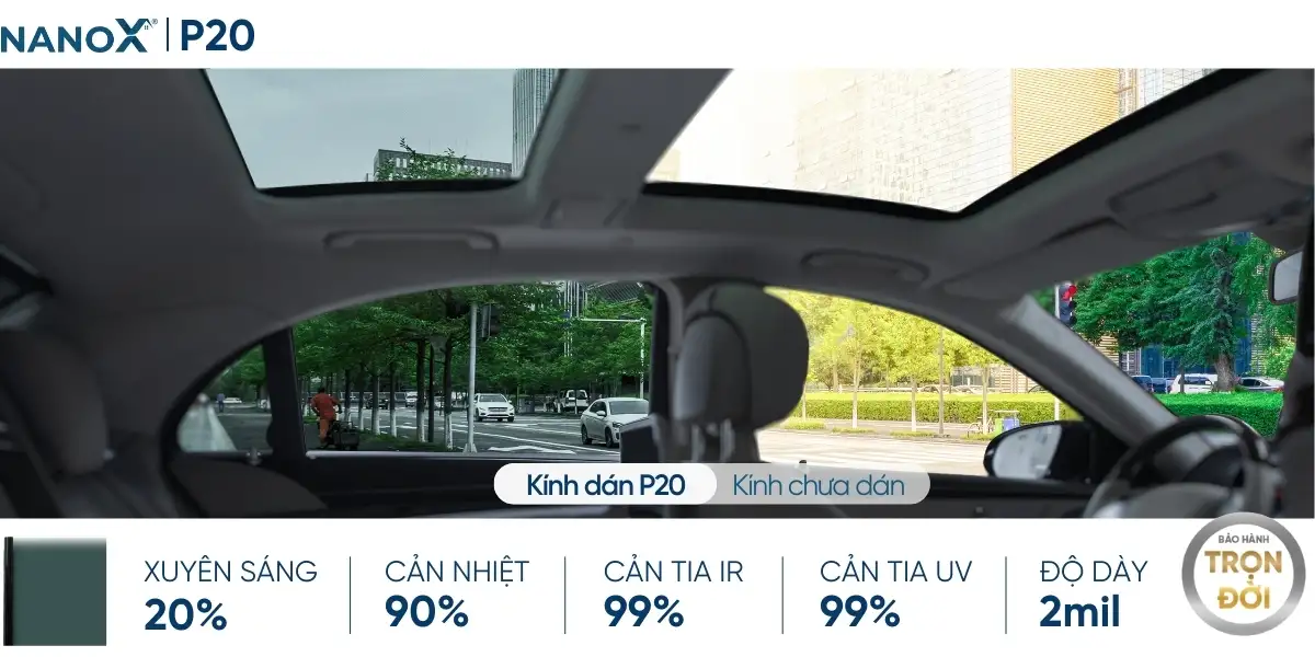 Dán phim cách nhiệt kính sườn