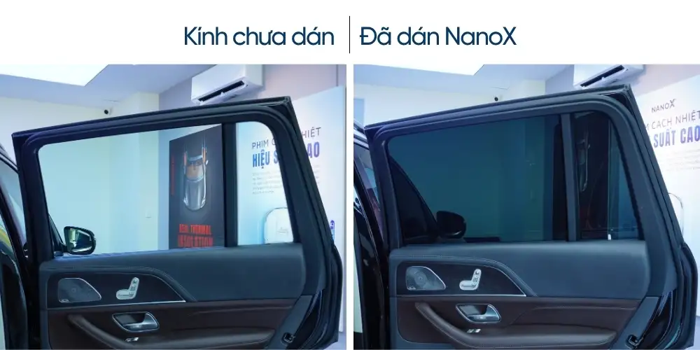 Dán phim cách nhiệt kính sườn