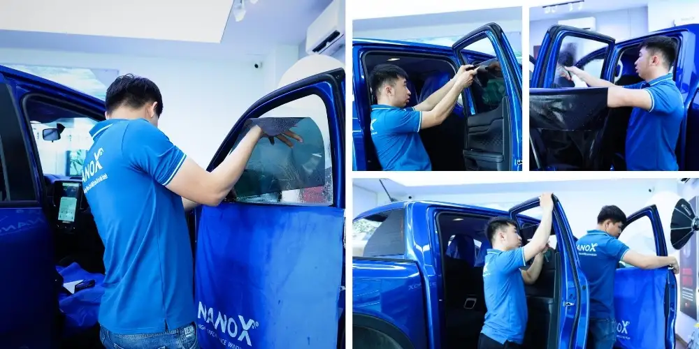 Dán phim cách nhiệt kính sườn