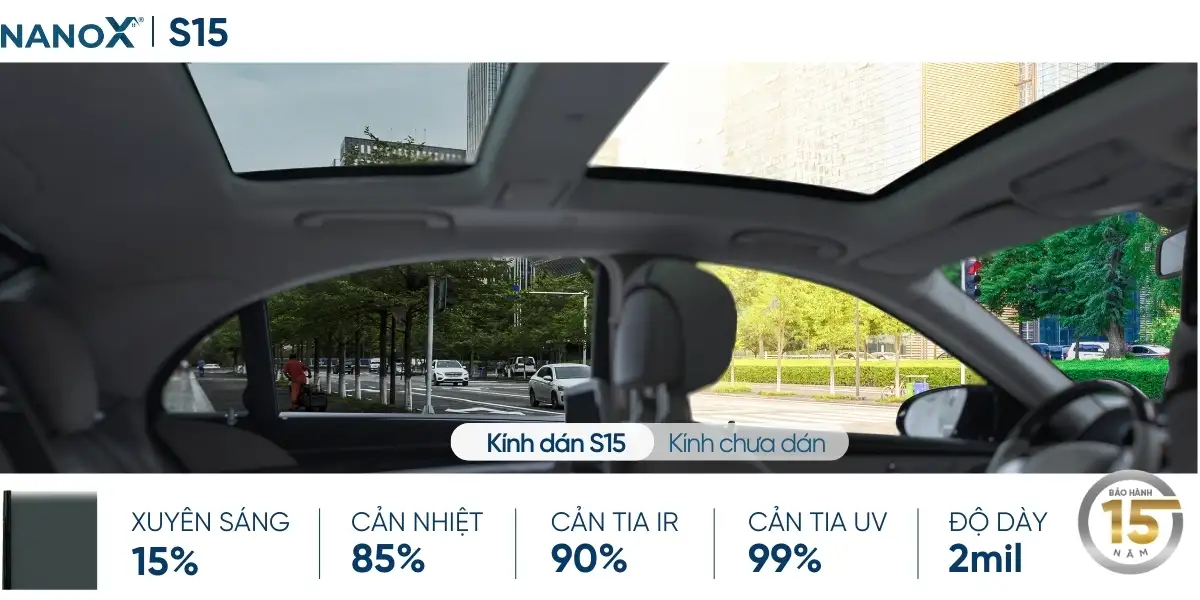 Dán phim cách nhiệt kính sườn