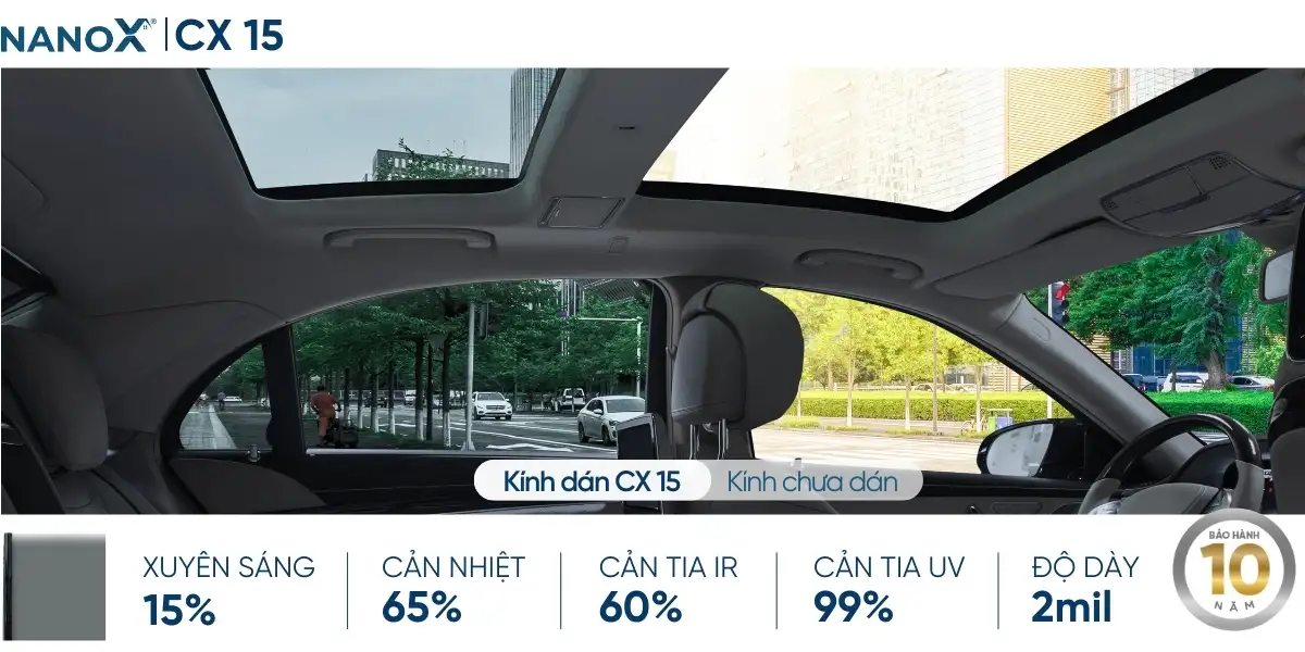 Dán phim cách nhiệt kính sườn